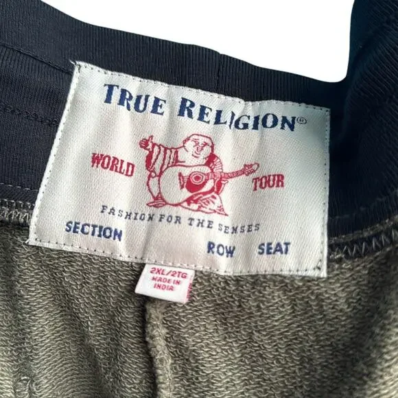 TRUE RELIGION LOGO PANEL JOGGER Sz XXL - Picture 8 of 9